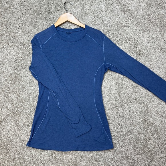 Kuhl Tops - KUHL Top Womens Small Blue Heathered Long Sleeve Thumbholes Akkomplice Krew EUC